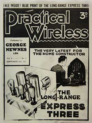 Cover of Practical Wireless magazine, dated 1932