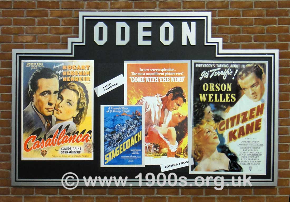 Billboard advertising several films from the 1940s, thumbnail