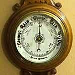One type of barometer for forecasting weather
