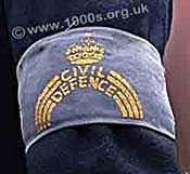 Civil Defence armband WW2