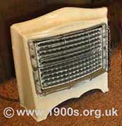 A domestic electric fire from the 1940s and 1950s