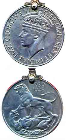 British 1939-1945 War service medal