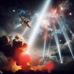 WW2 skies at night in air raids