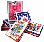 packs of old playing cards