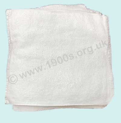 Towel nappy, common before disposable nappies.