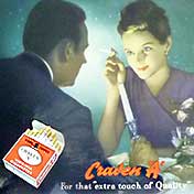 cigarette advert c1950s
