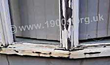 Painting window frames needed