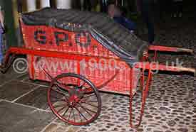Early 1900s postman's hand cart used for delivering parcels