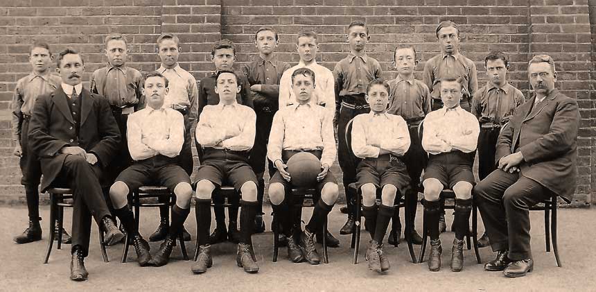 Silver Street School football team, early 20th century