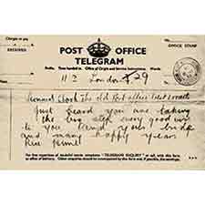 Telegrams: their importance in the past