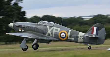 Hurricane MkII at the point of taking off