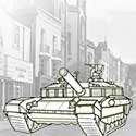 tanks on British streets in WW2